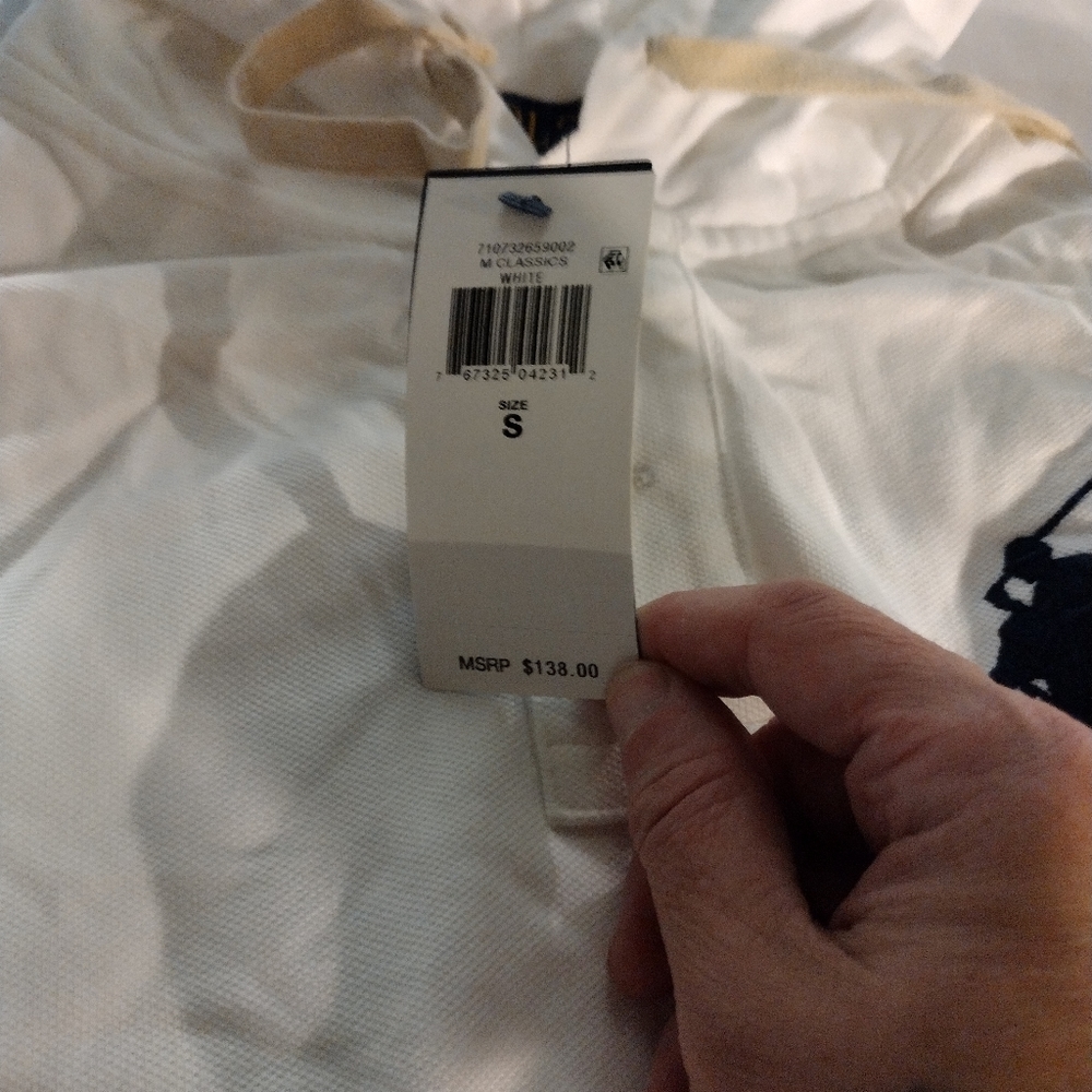 Polo Ralph Lauren White Big Pony Hooded Polo Parka Pullover Shirt - Picture 7 of 16